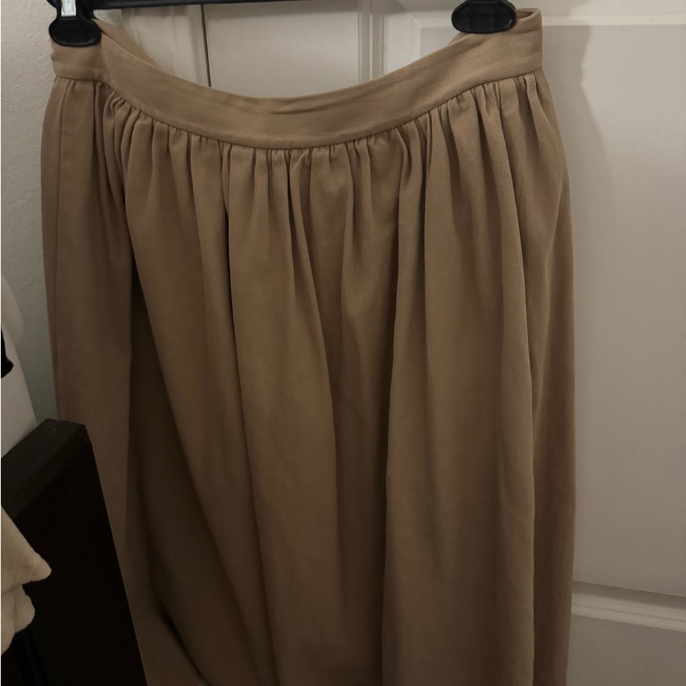 Mod Ref Classic A-Line Skirt in Tan